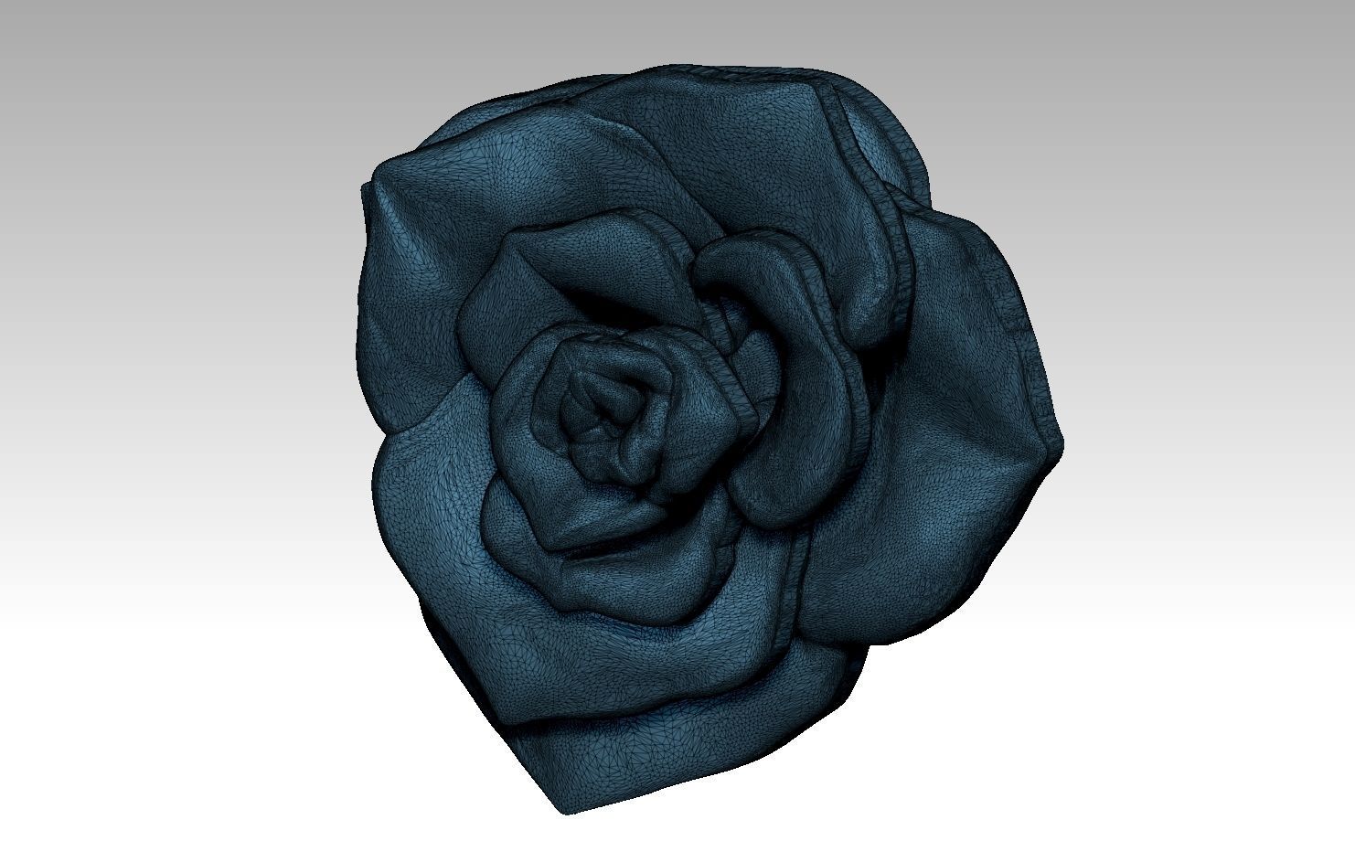 High detailed Rose ver2 3D print model_4