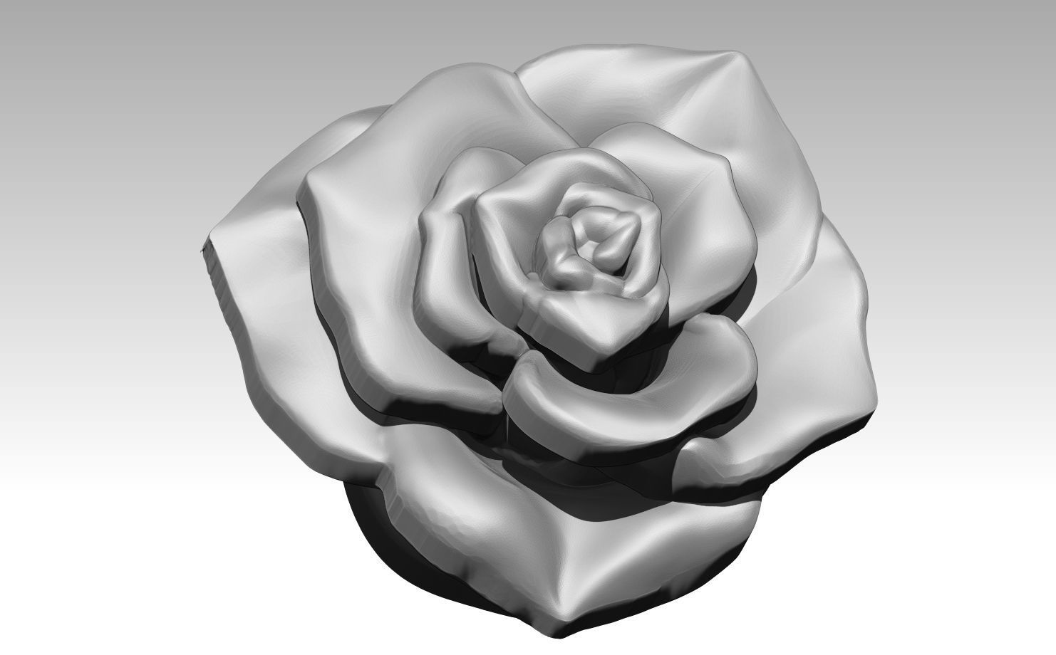 High detailed Rose ver2 3D print model_1