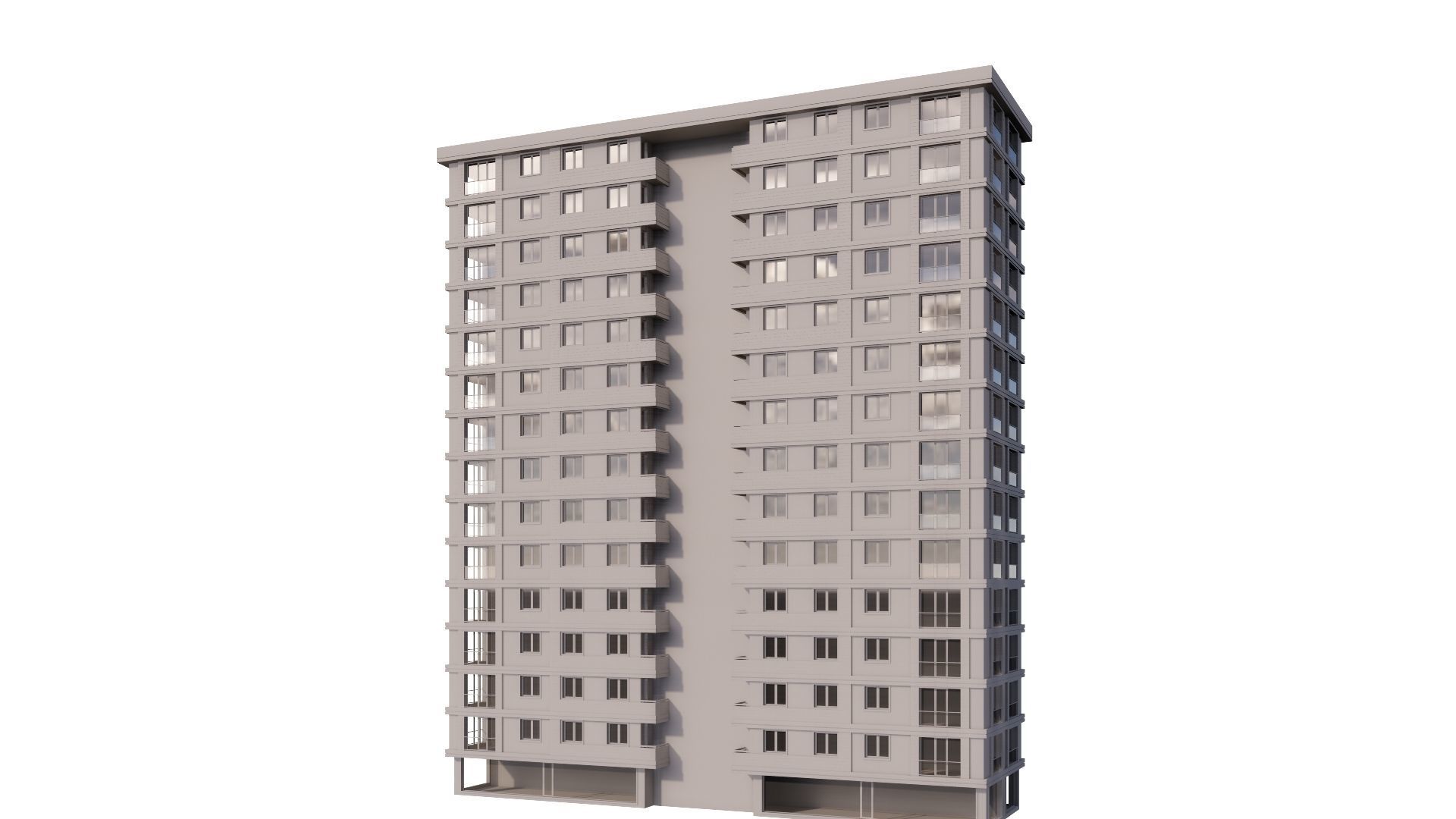 HOUSE 17 Low-poly 3D model_31