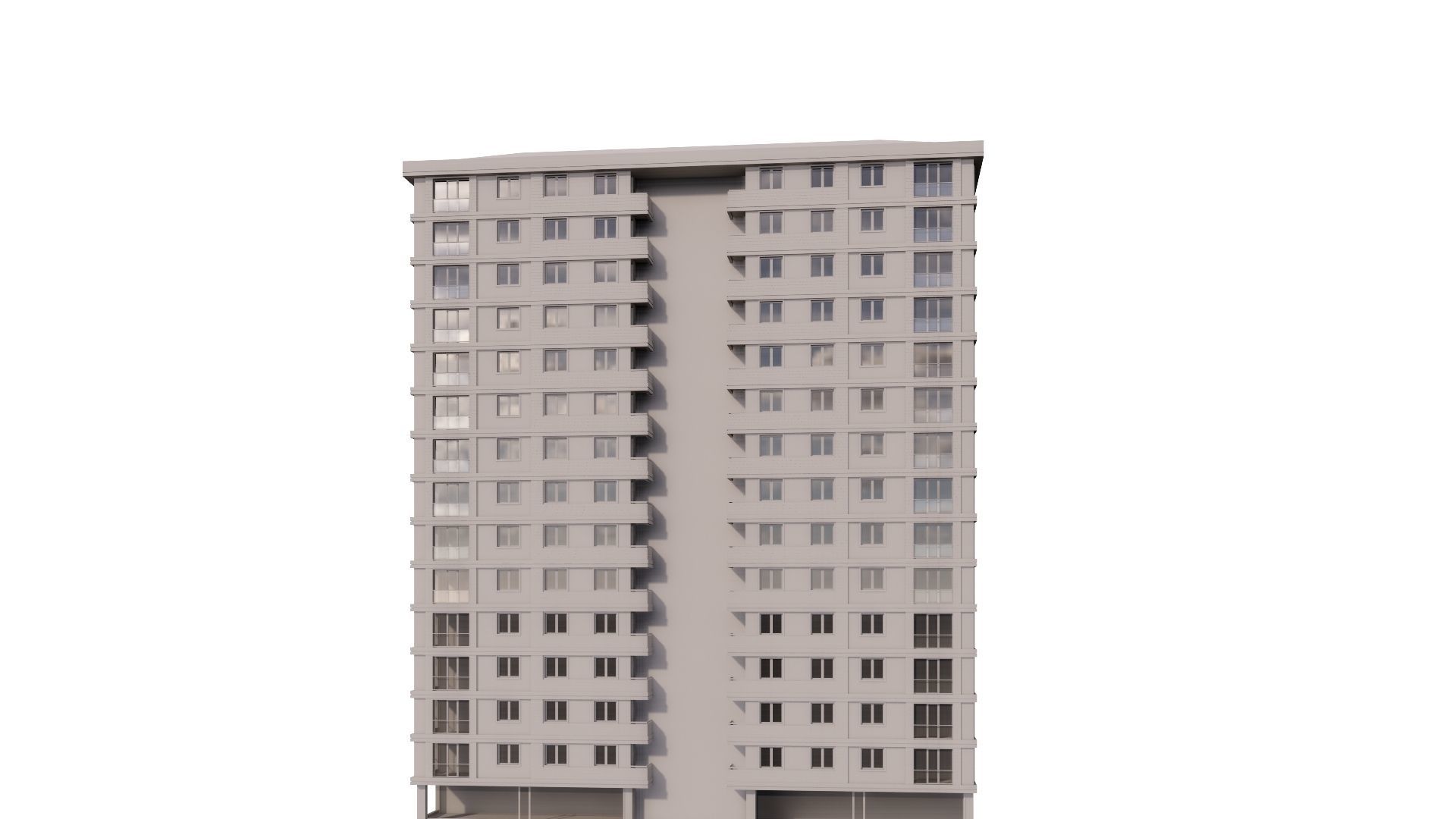 HOUSE 17 Low-poly 3D model_25