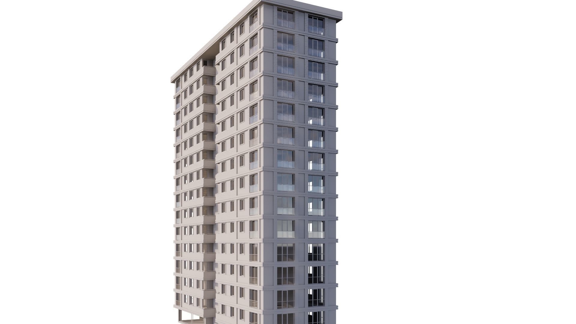 HOUSE 17 Low-poly 3D model_33