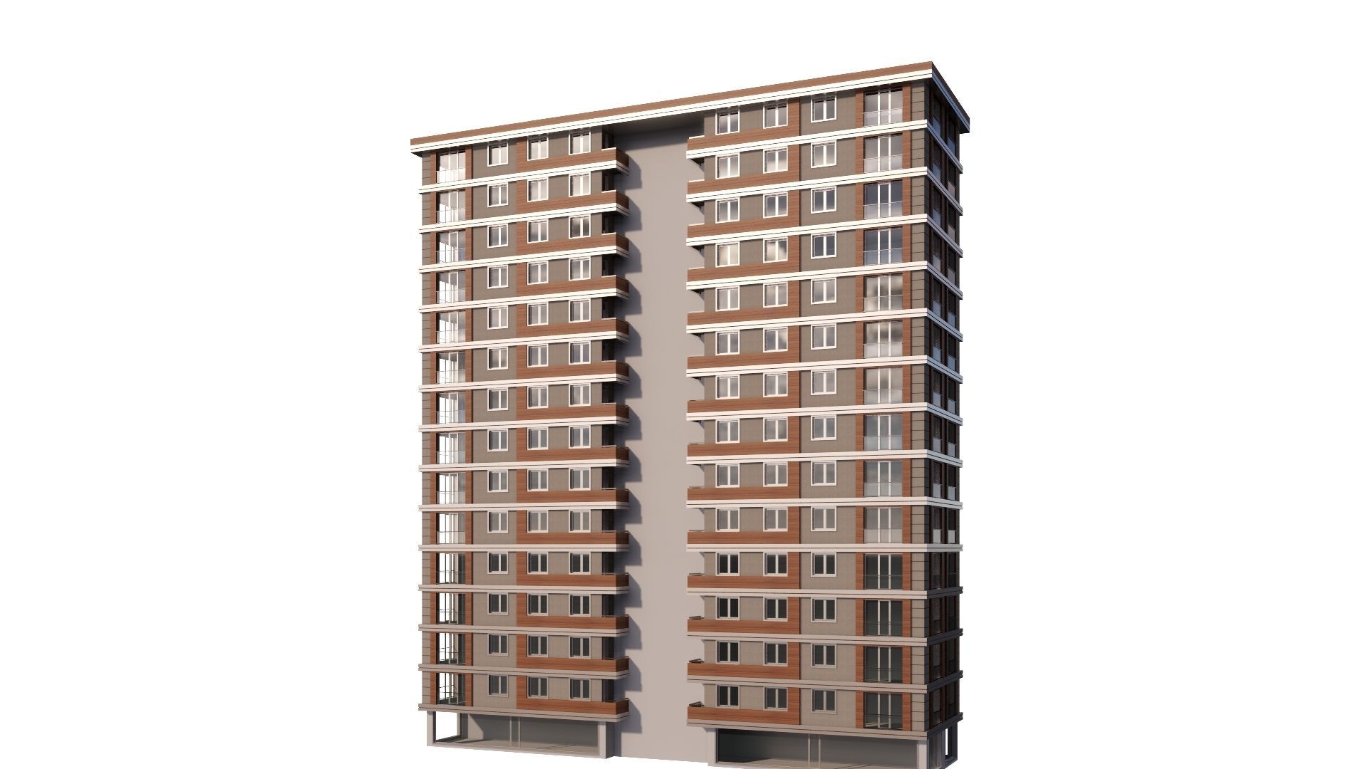 HOUSE 17 Low-poly 3D model_10