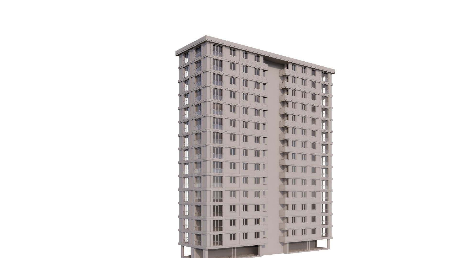 HOUSE 17 Low-poly 3D model_34