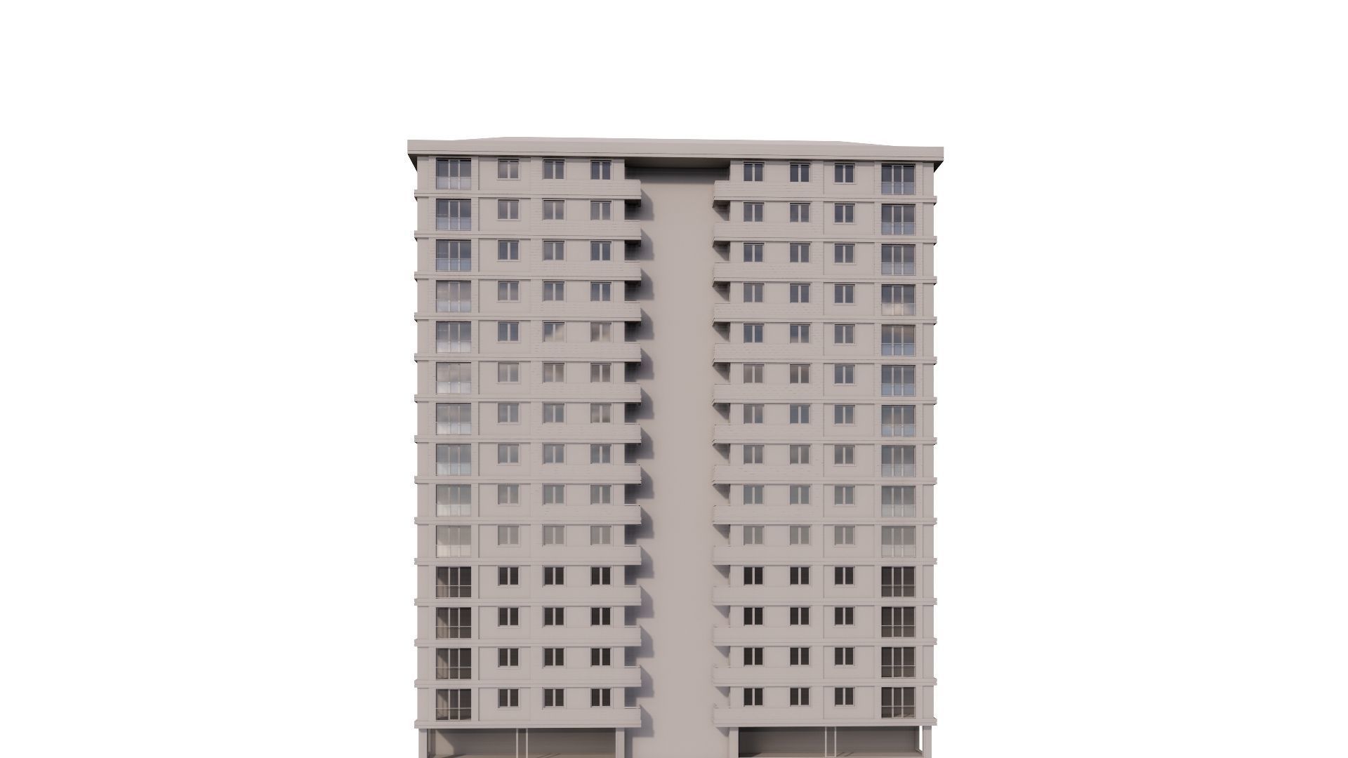 HOUSE 17 Low-poly 3D model_26