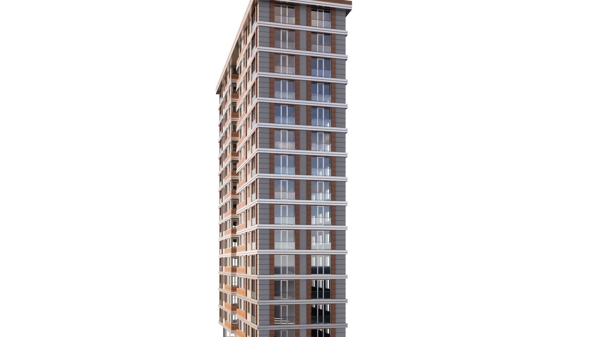 HOUSE 17 Low-poly 3D model_9