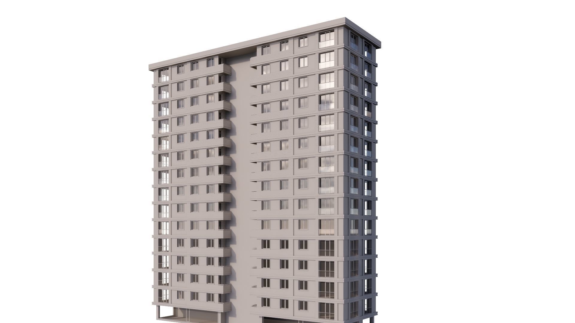 HOUSE 17 Low-poly 3D model_28