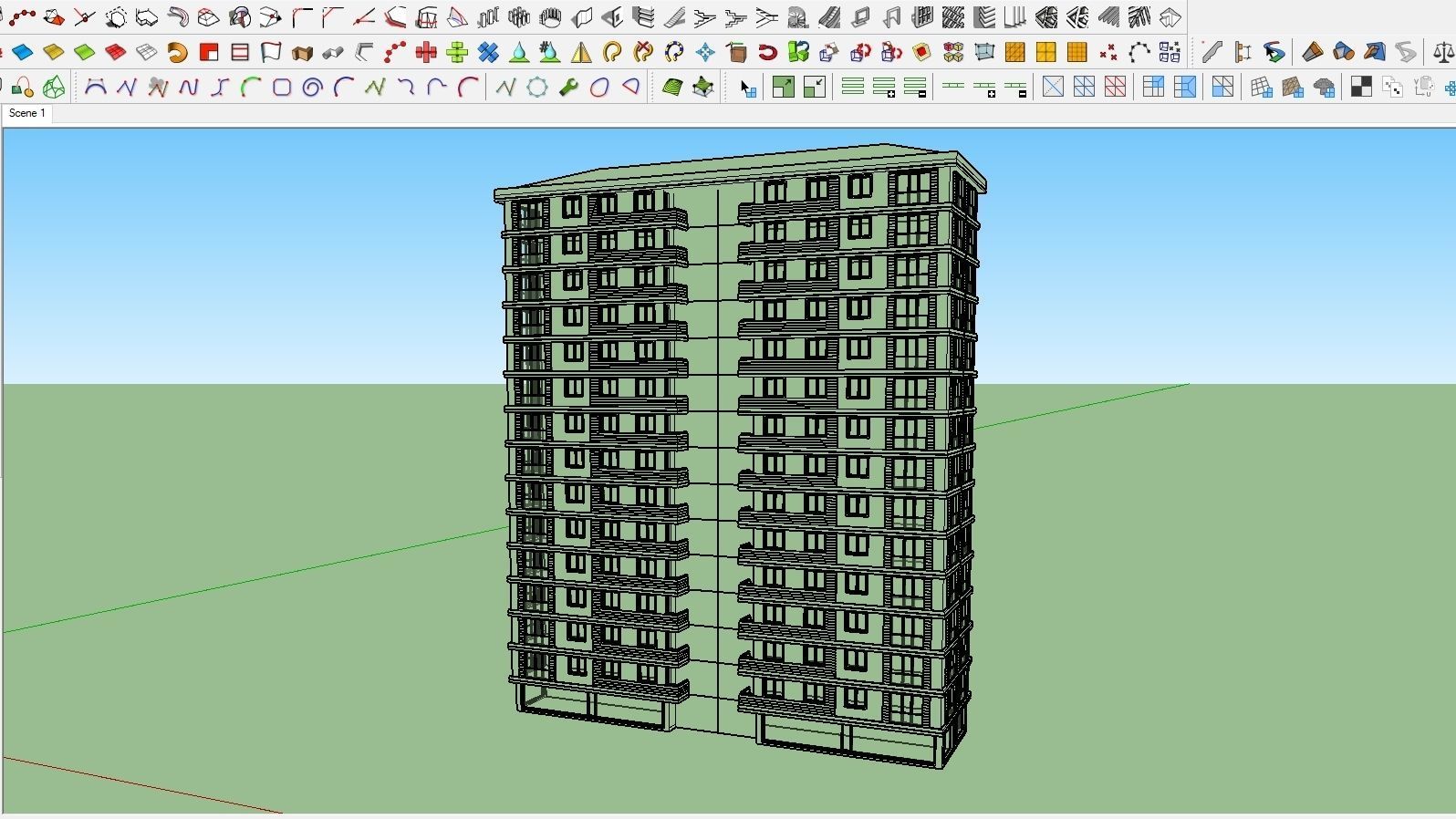 HOUSE 17 Low-poly 3D model_5