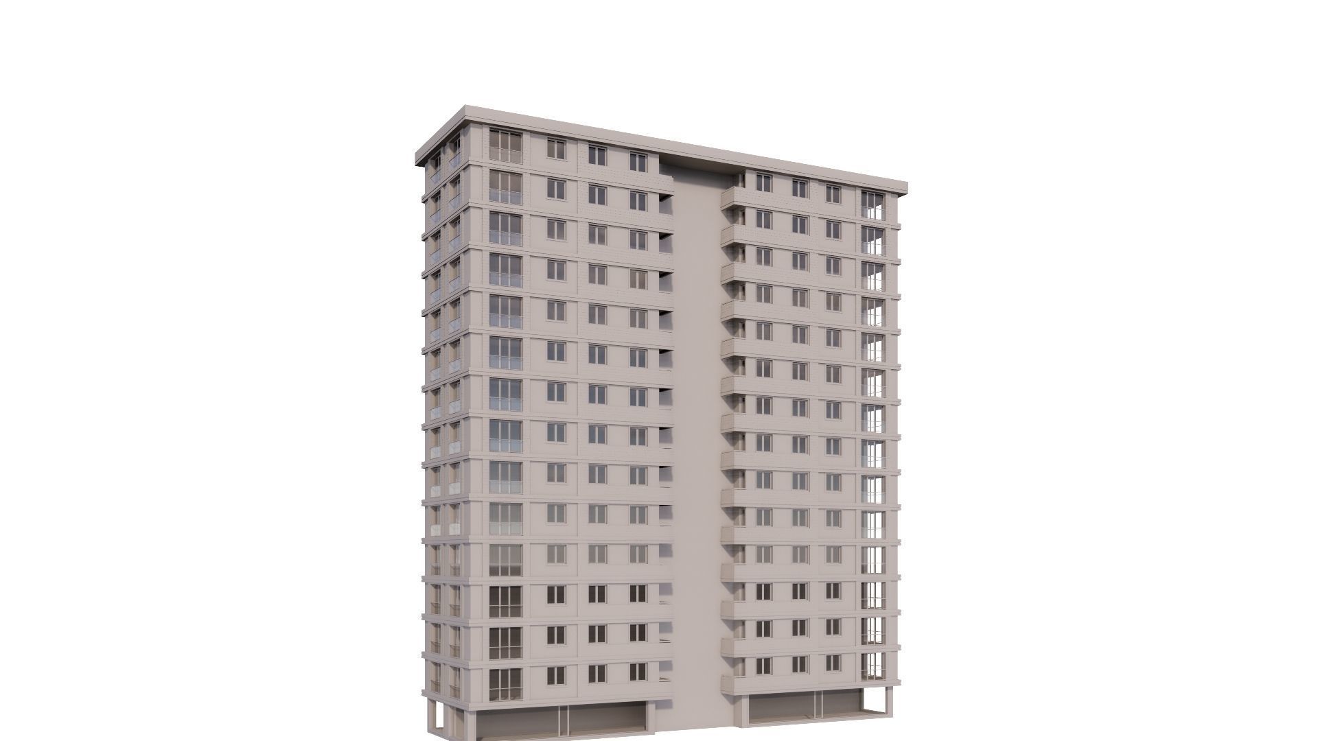 HOUSE 17 Low-poly 3D model_54