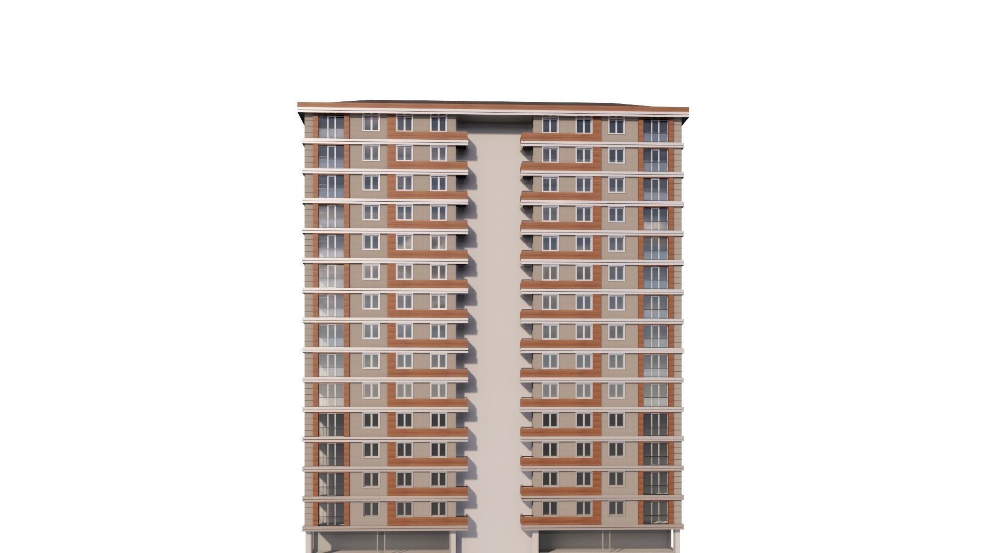 HOUSE 17 Low-poly 3D model_40