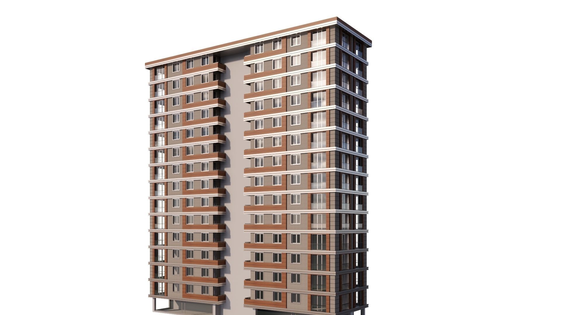 HOUSE 17 Low-poly 3D model_39