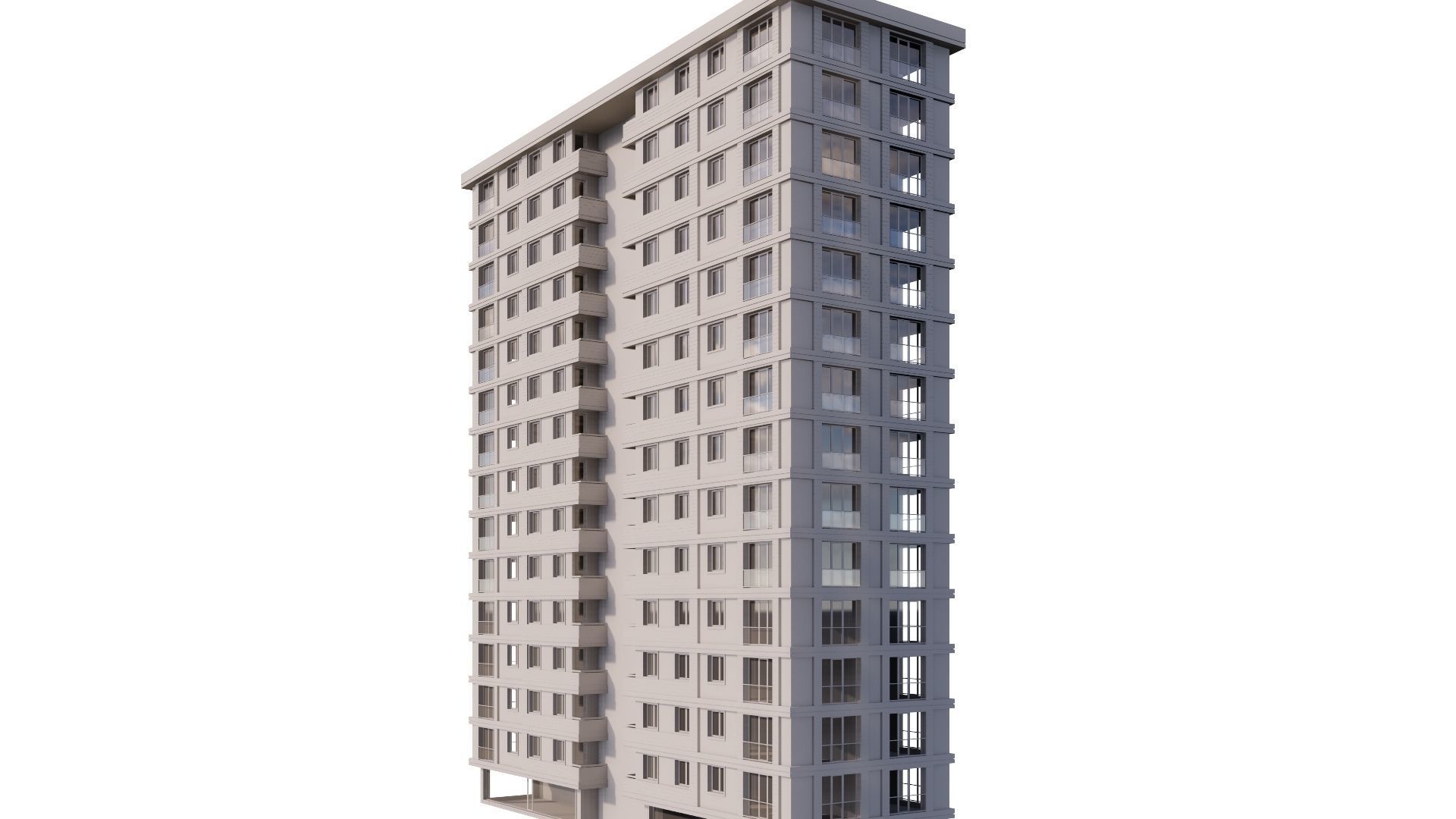 HOUSE 17 Low-poly 3D model_30