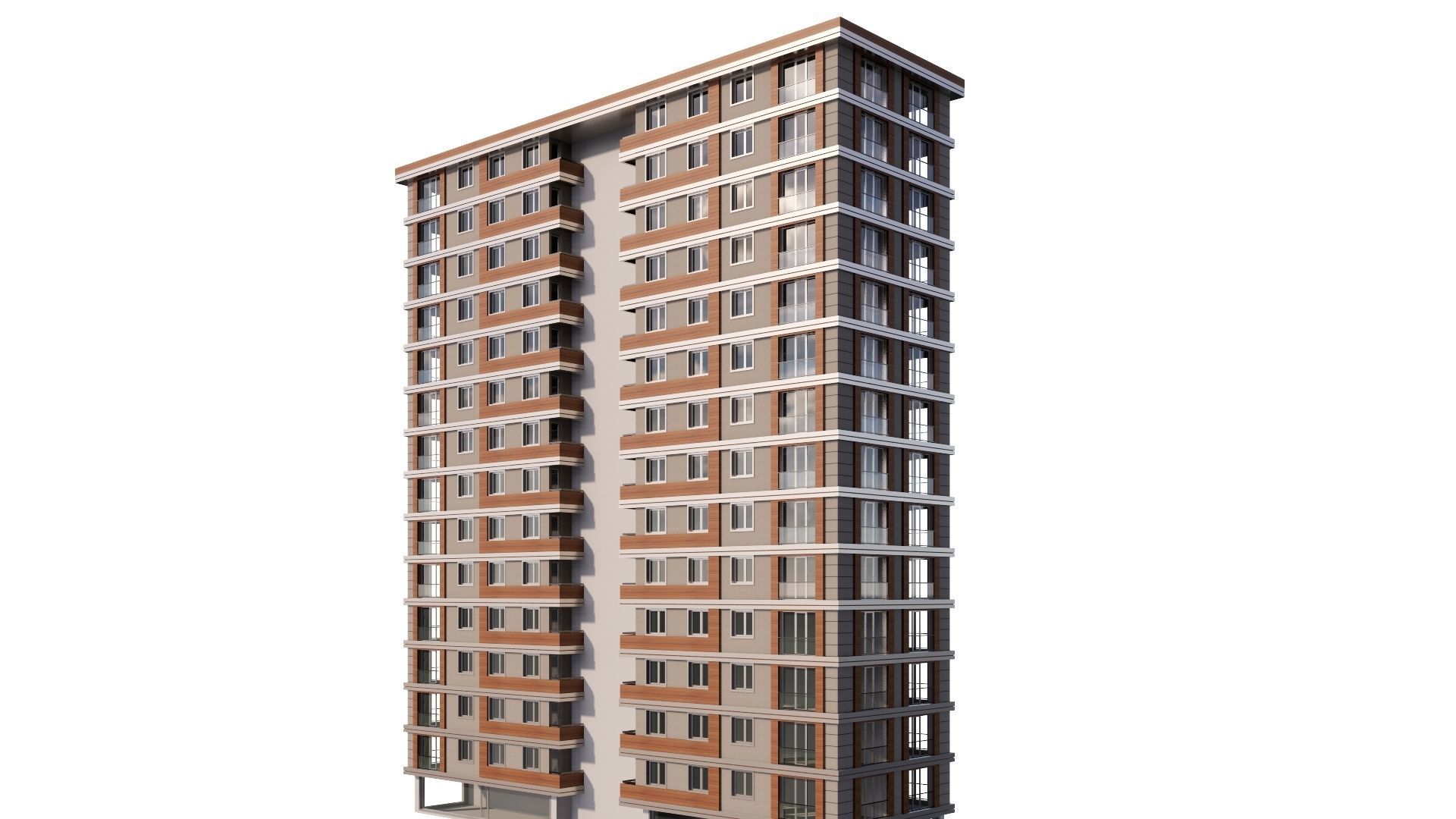 HOUSE 17 Low-poly 3D model_45