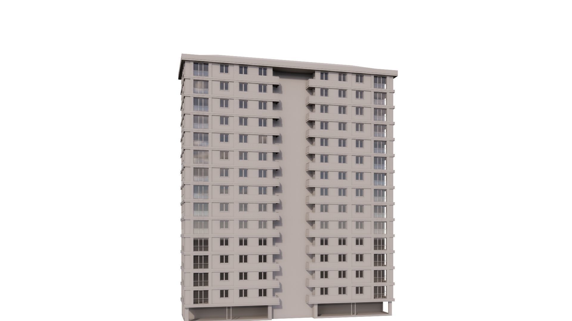 HOUSE 17 Low-poly 3D model_21