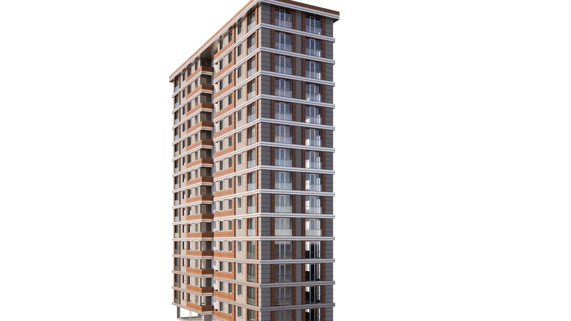 HOUSE 17 Low-poly 3D model_14