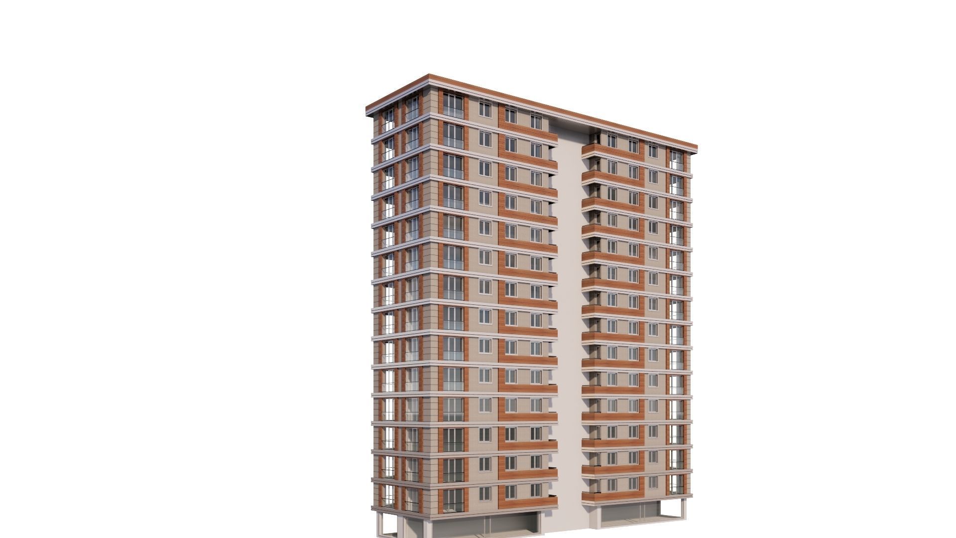 HOUSE 17 Low-poly 3D model_11