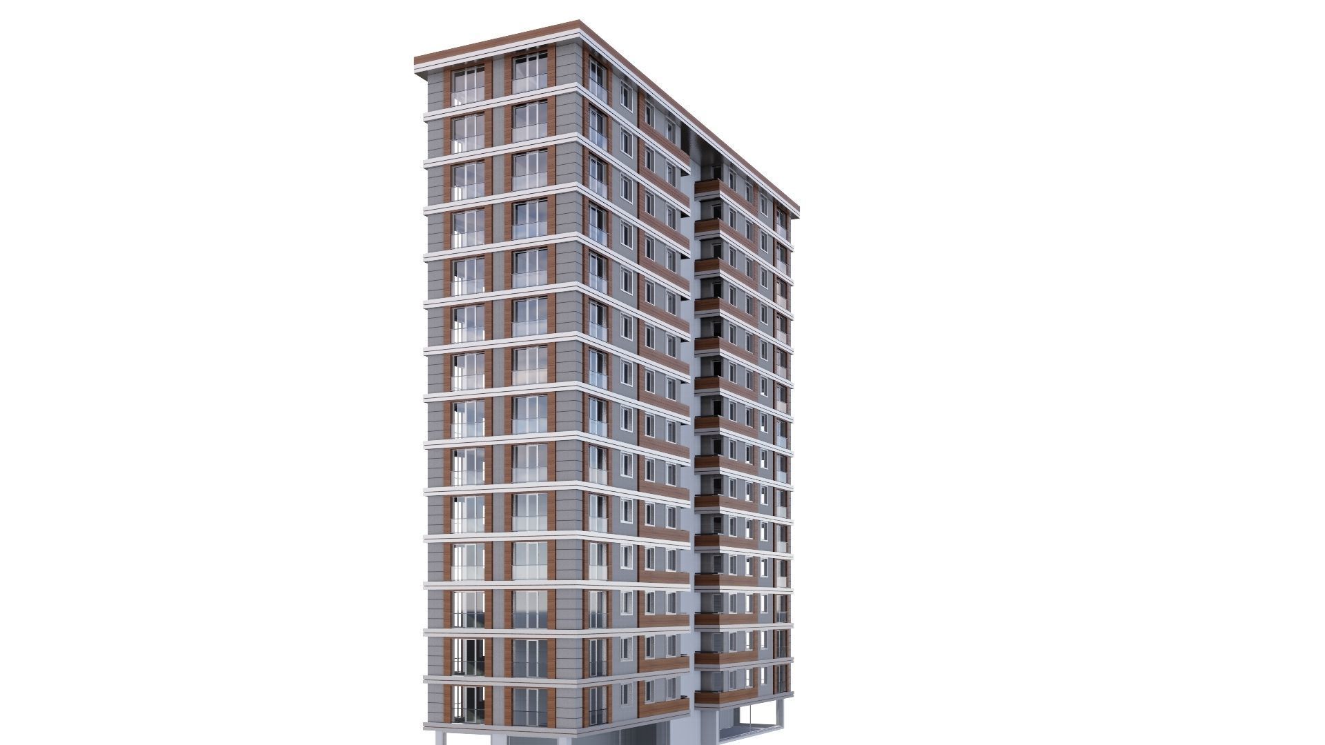 HOUSE 17 Low-poly 3D model_16