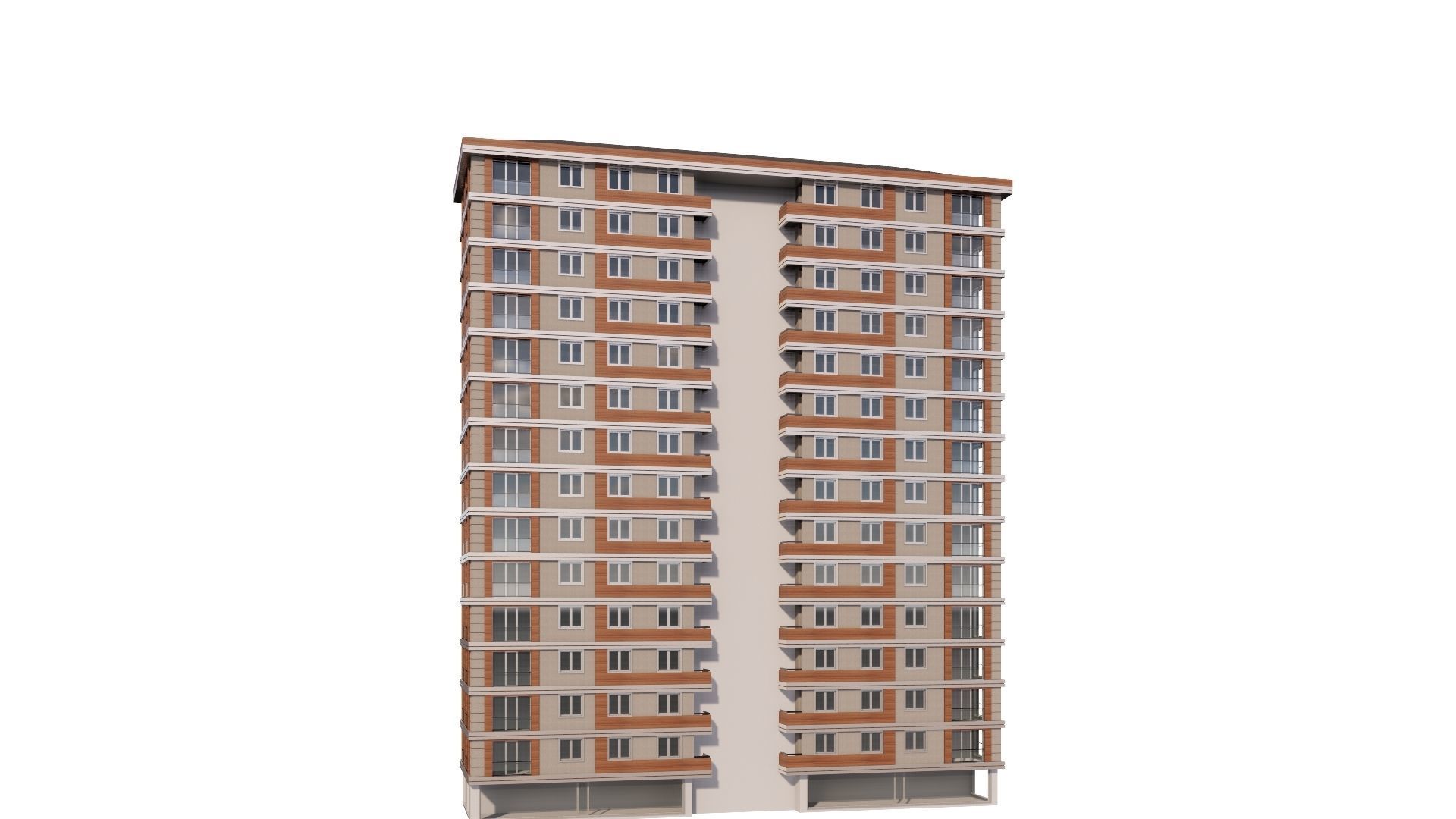 HOUSE 17 Low-poly 3D model_36