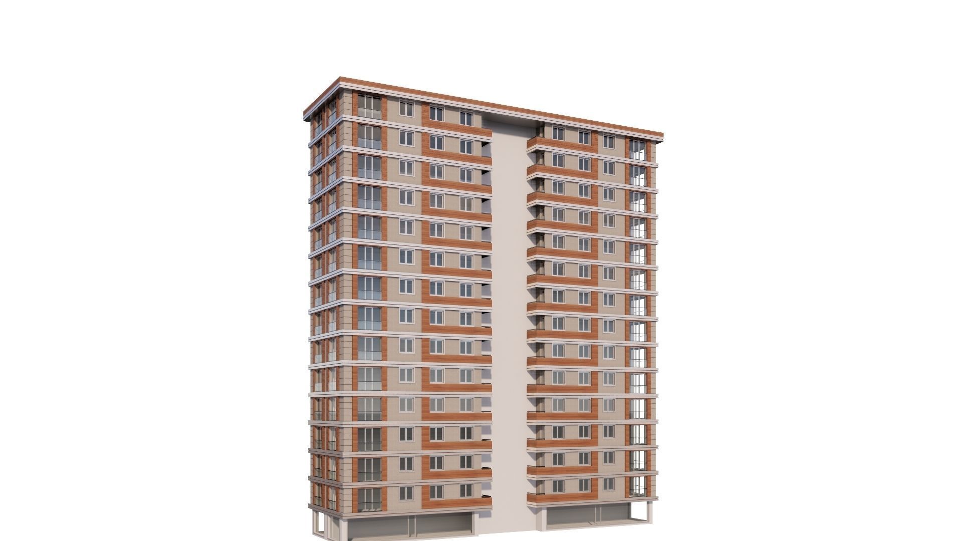 HOUSE 17 Low-poly 3D model_37