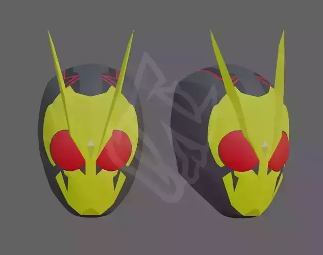 Kamen Rider Zero-One Rising Hopper 3D Model Template