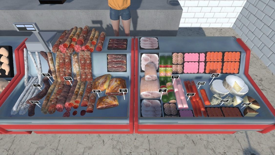 BUTCHERS carniceria shop Low-poly 3D model_4