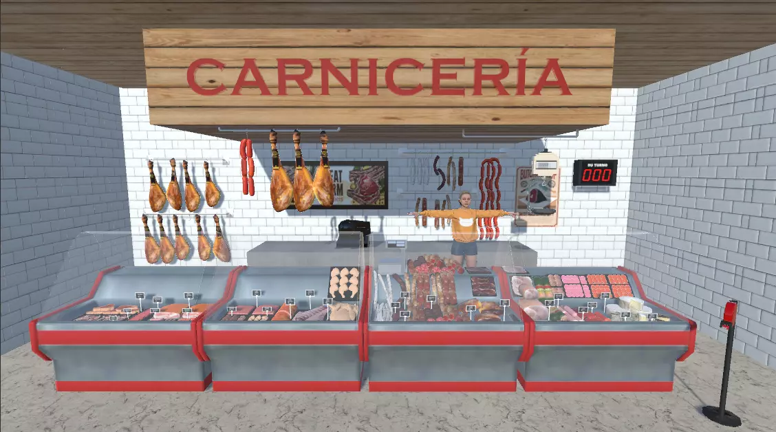 BUTCHERS carniceria shop Low-poly 3D model_0