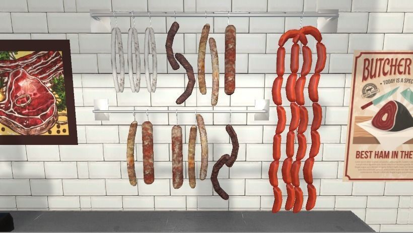 BUTCHERS carniceria shop Low-poly 3D model_5