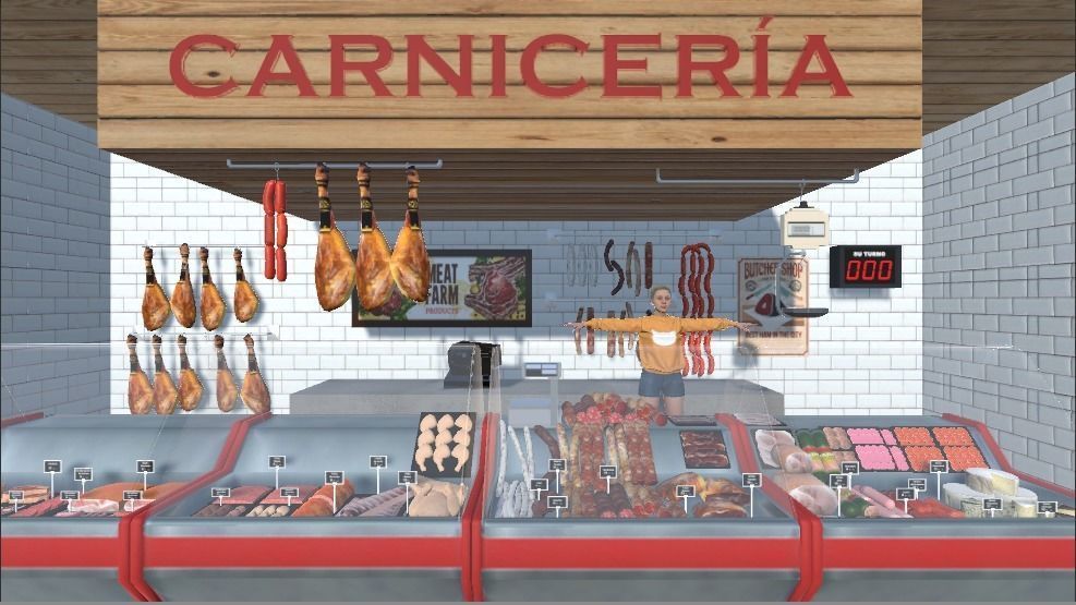 BUTCHERS carniceria shop Low-poly 3D model_6