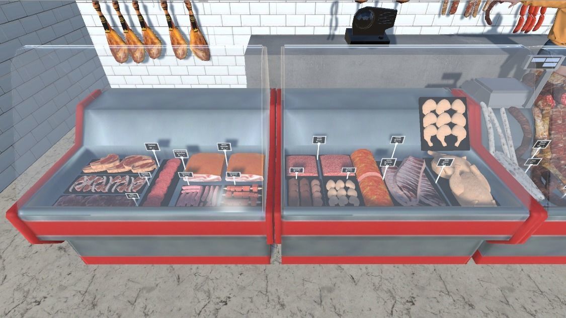 BUTCHERS carniceria shop Low-poly 3D model_2
