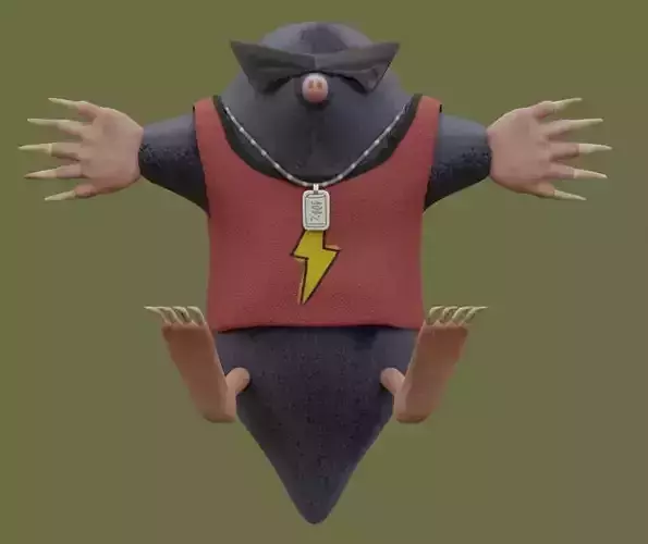 Mole - Game-ready character