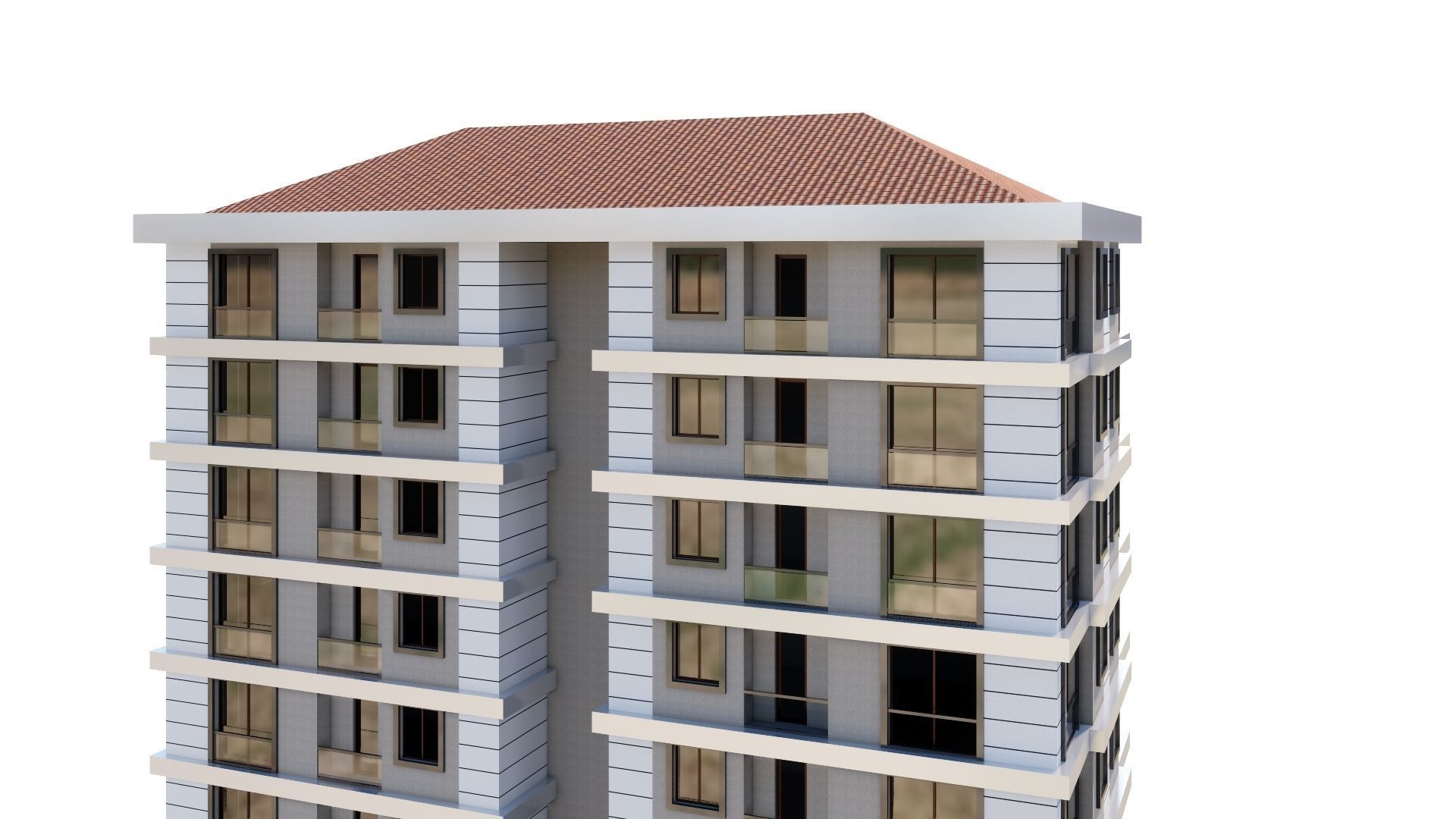 HOUSE 22 Low-poly 3D model_23