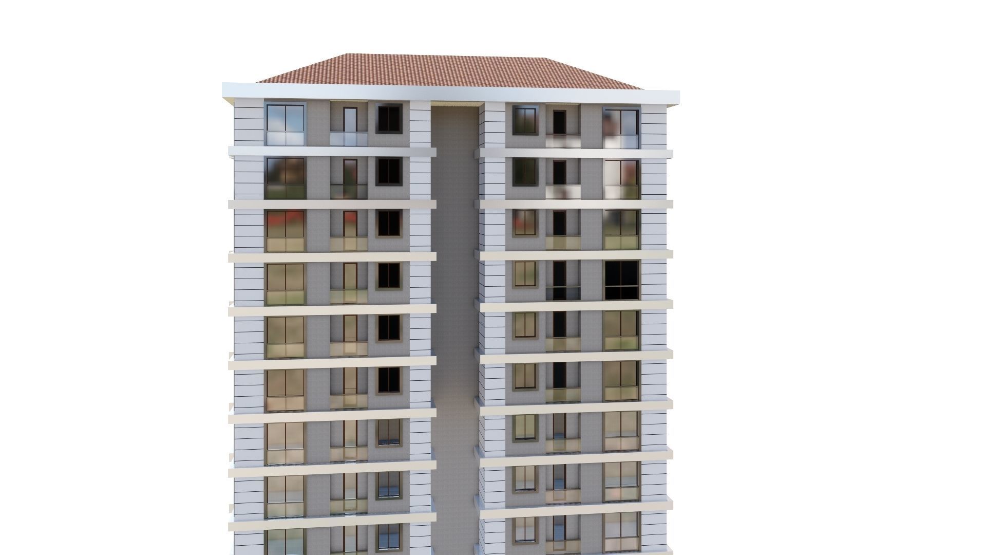 HOUSE 22 Low-poly 3D model_16