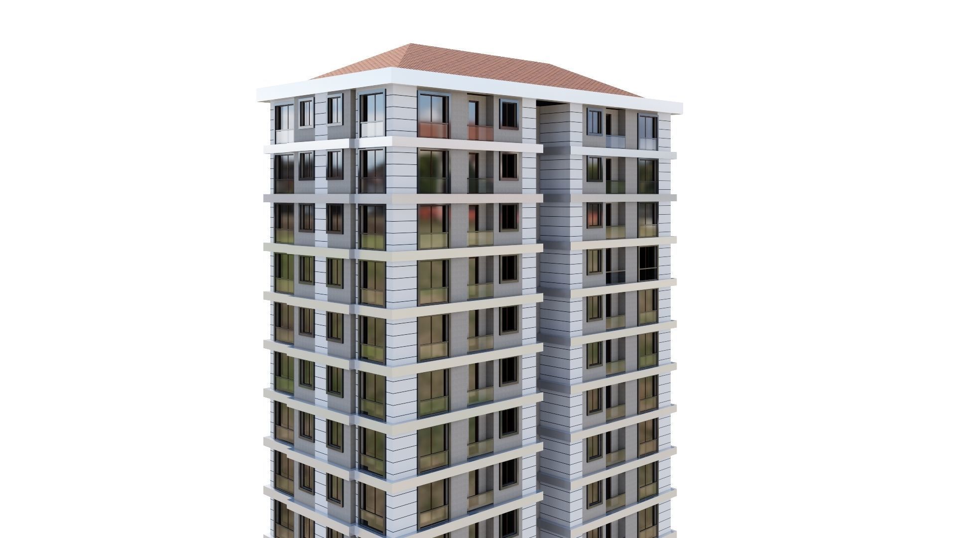 HOUSE 22 Low-poly 3D model_10