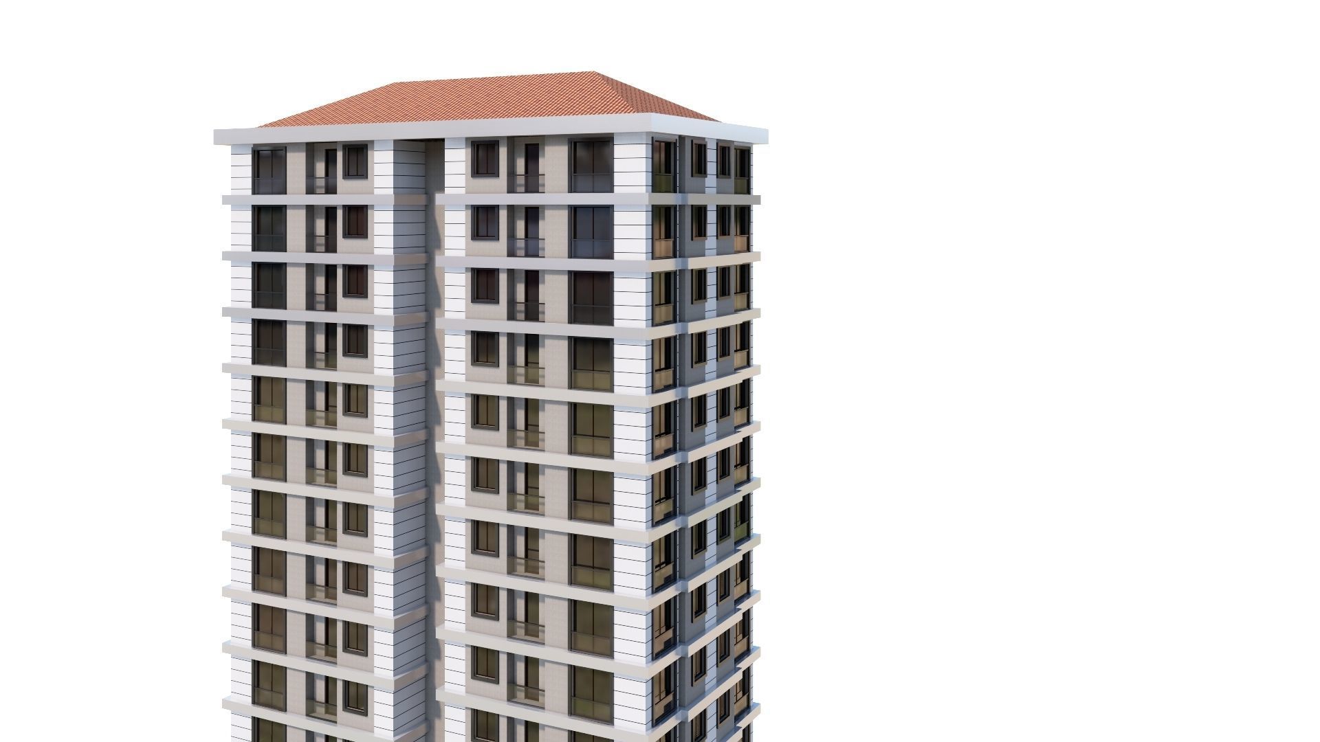 HOUSE 22 Low-poly 3D model_30