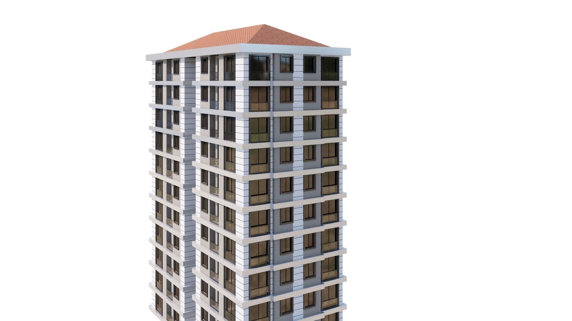 HOUSE 22 Low-poly 3D model_34