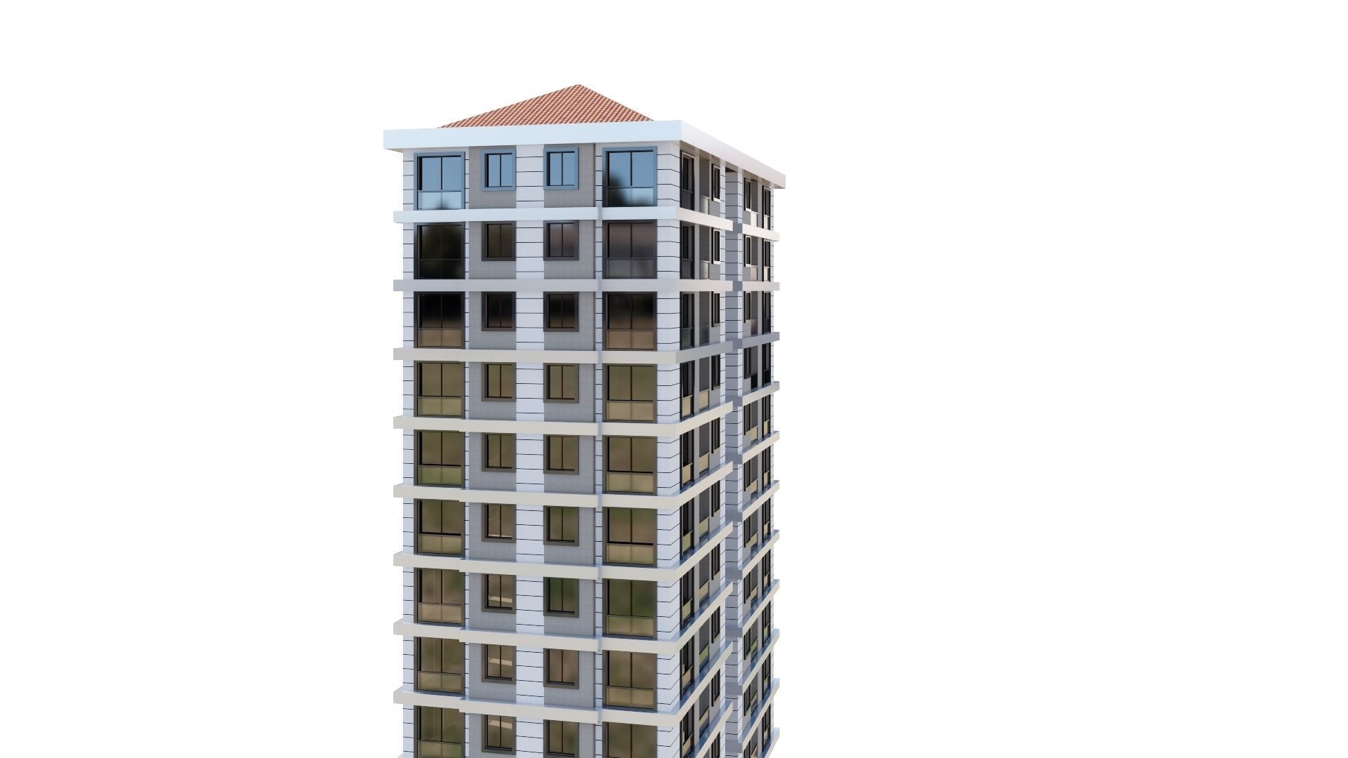 HOUSE 22 Low-poly 3D model_6