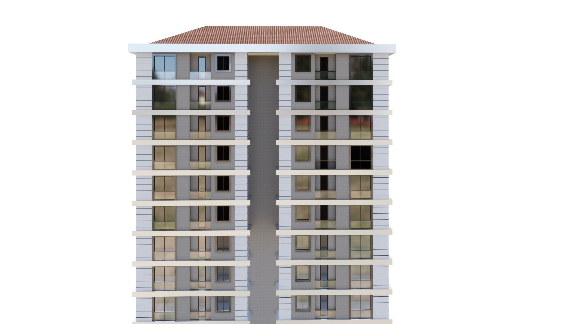 HOUSE 22 Low-poly 3D model_17