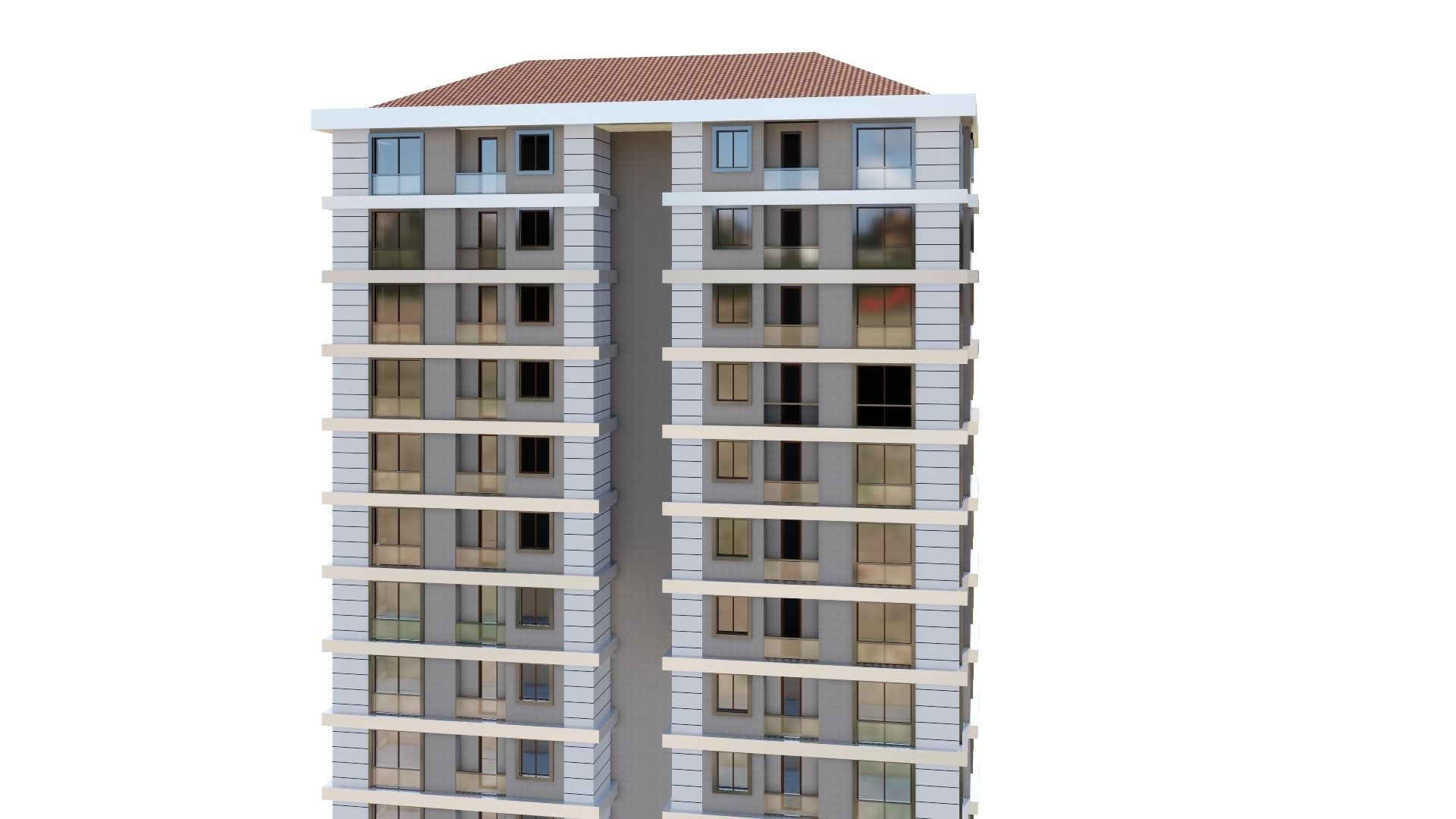 HOUSE 22 Low-poly 3D model_19