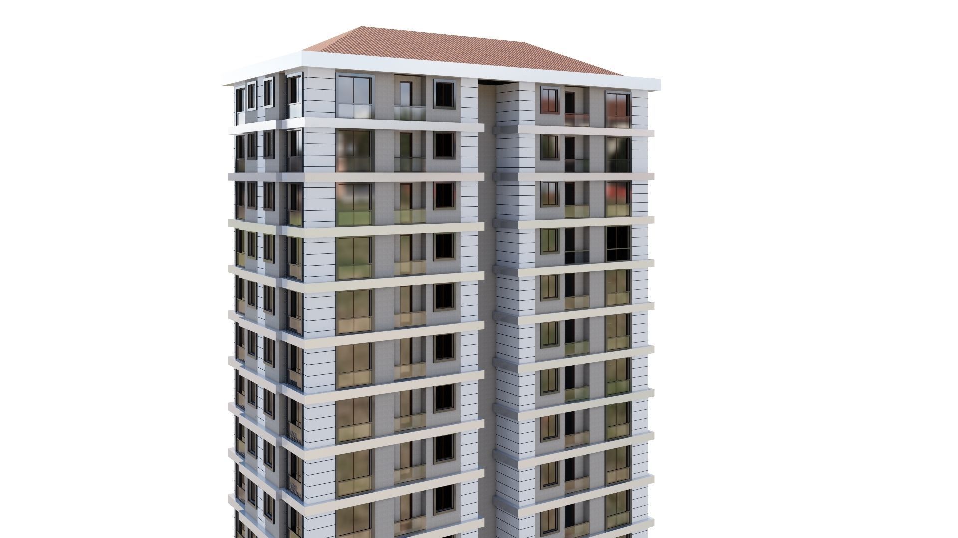 HOUSE 22 Low-poly 3D model_11