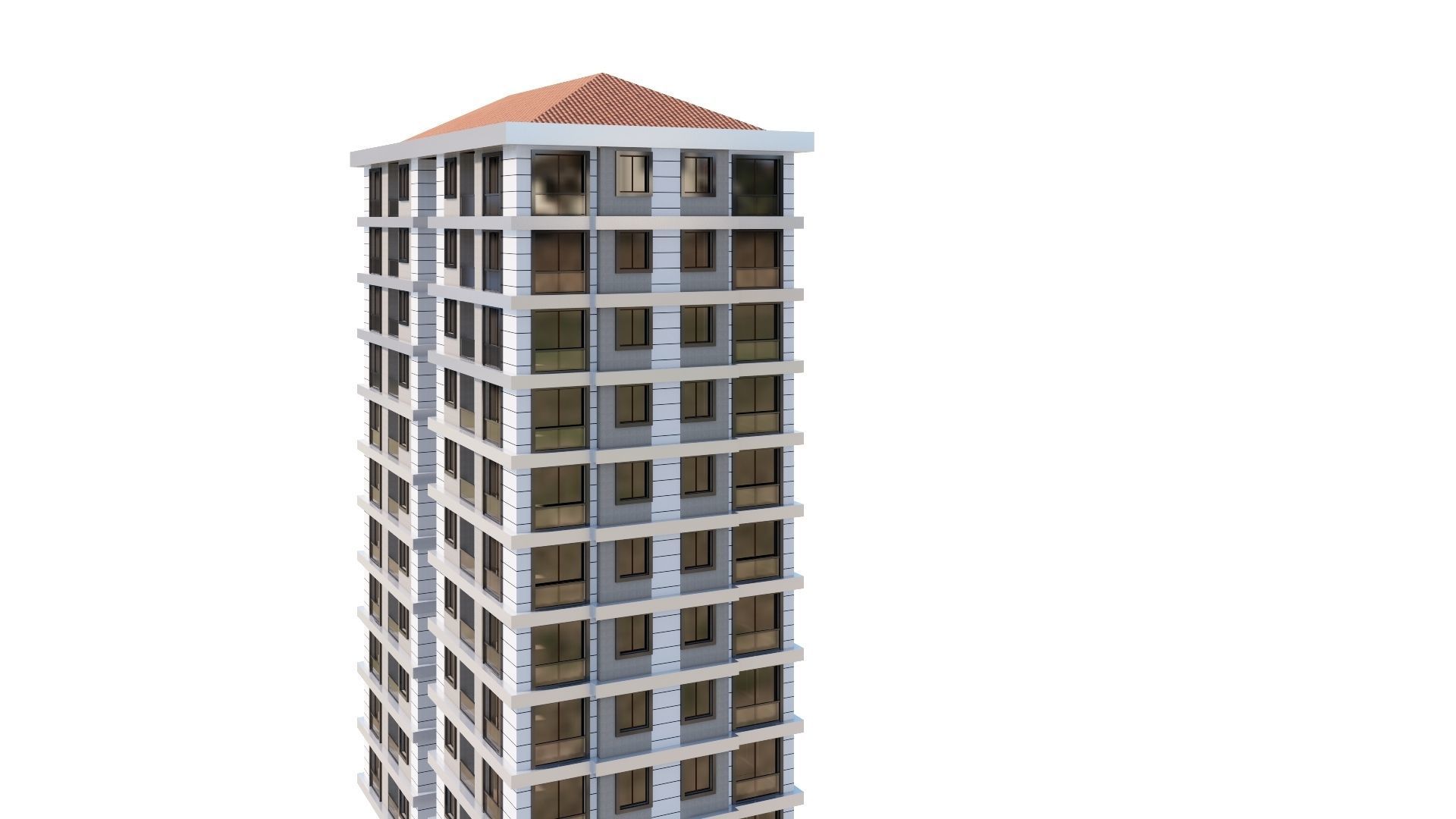 HOUSE 22 Low-poly 3D model_35