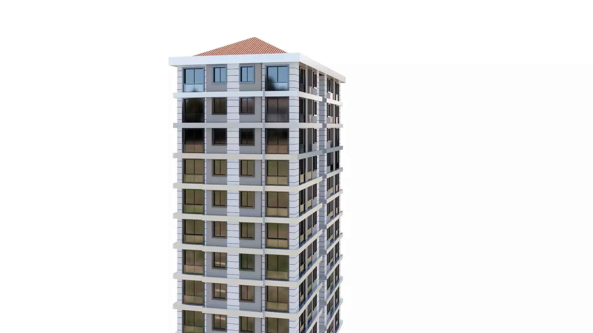 HOUSE 22 Low-poly 3D model_0