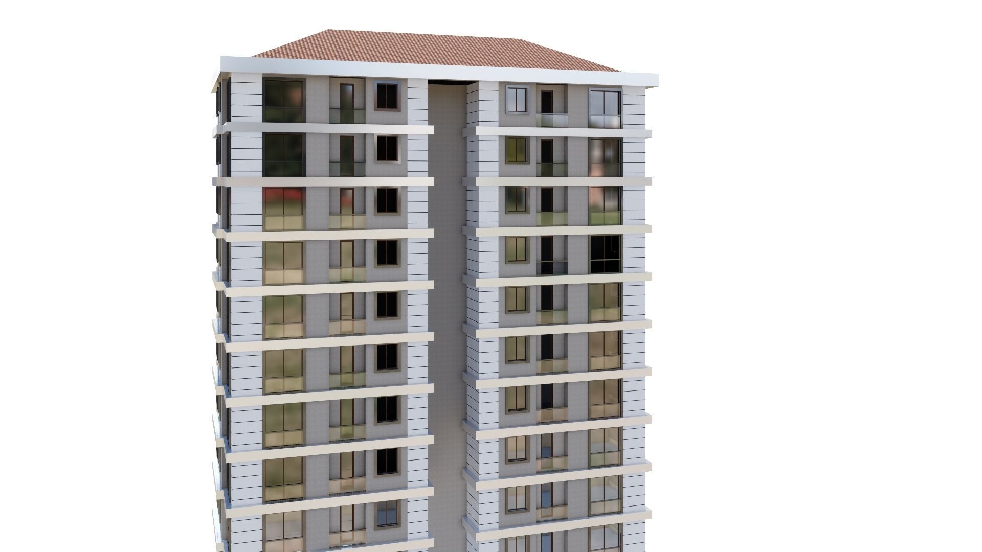 HOUSE 22 Low-poly 3D model_14