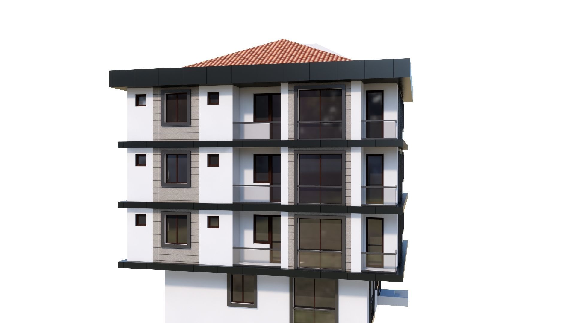 HOUSE 23 Low-poly 3D model_41