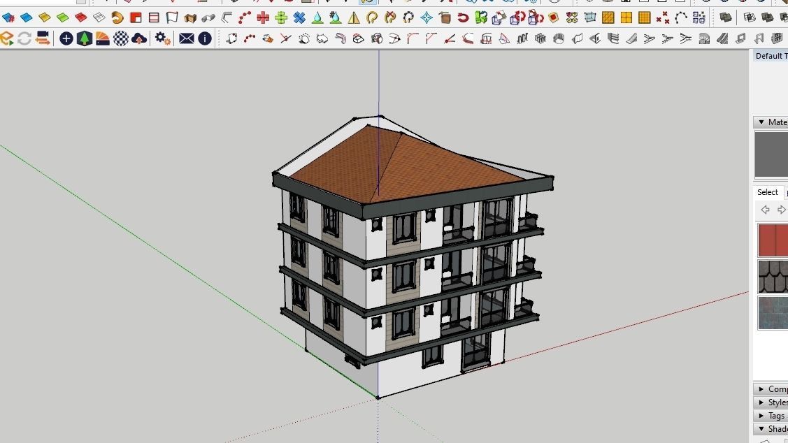 HOUSE 23 Low-poly 3D model_1