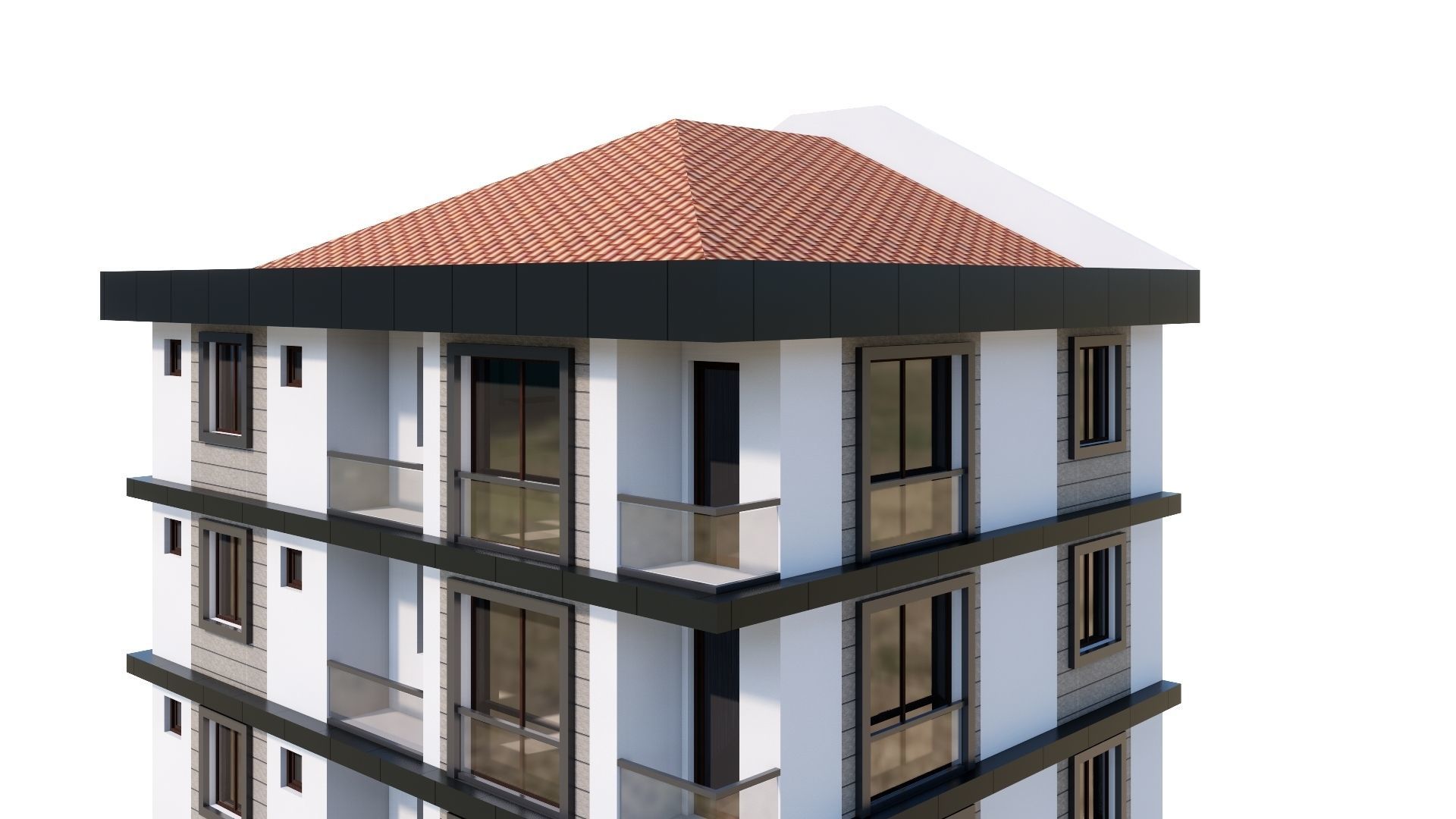 HOUSE 23 Low-poly 3D model_23