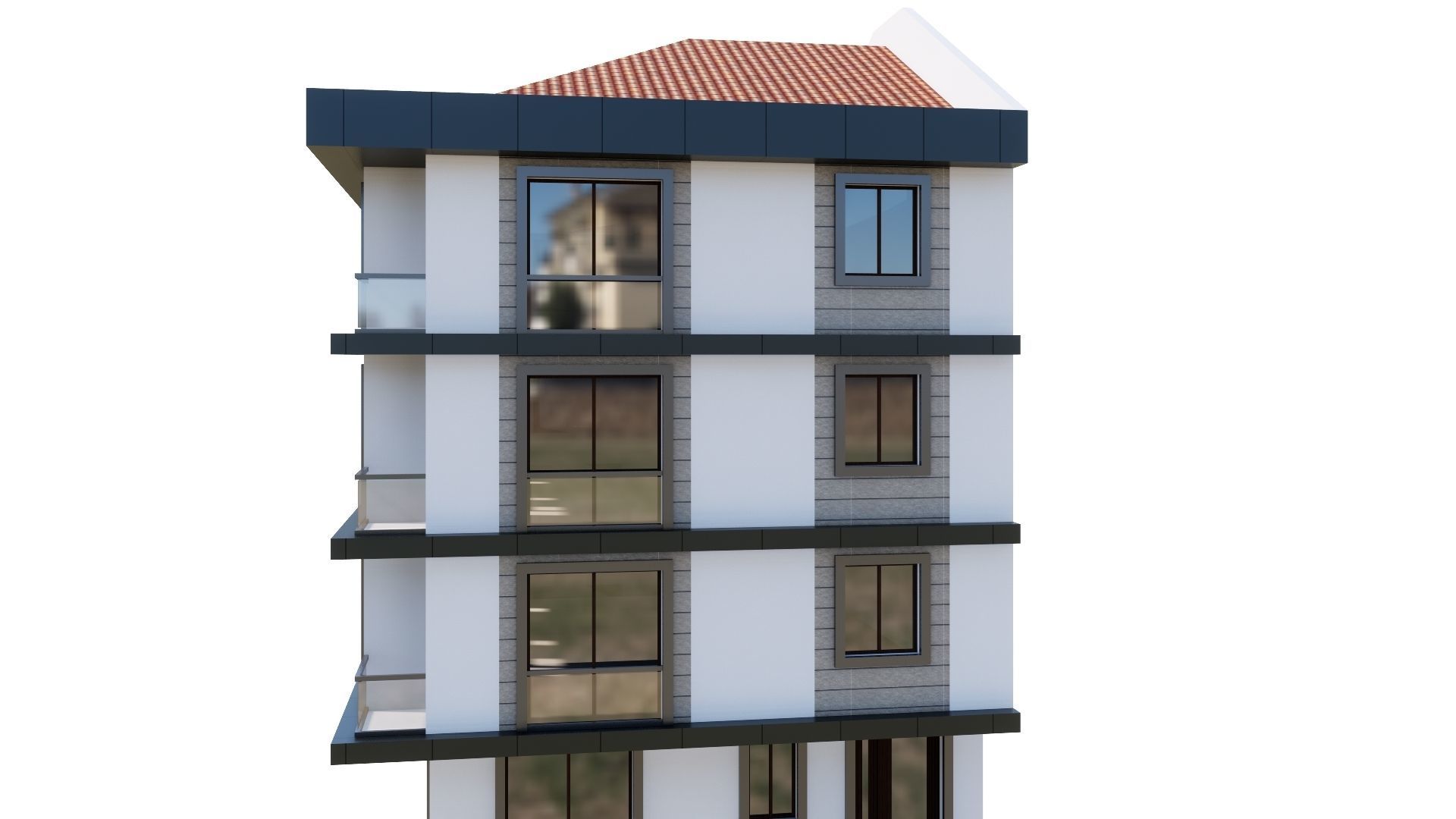 HOUSE 23 Low-poly 3D model_22