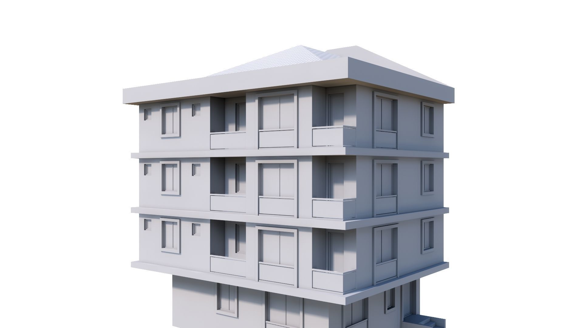 HOUSE 23 Low-poly 3D model_45