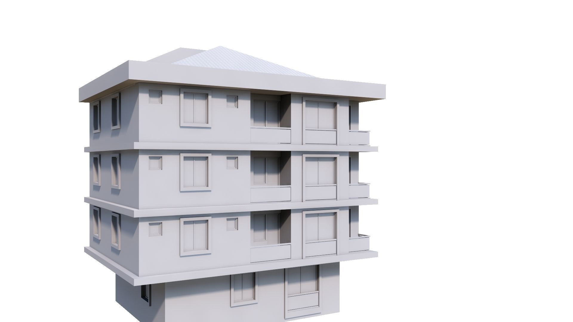 HOUSE 23 Low-poly 3D model_50