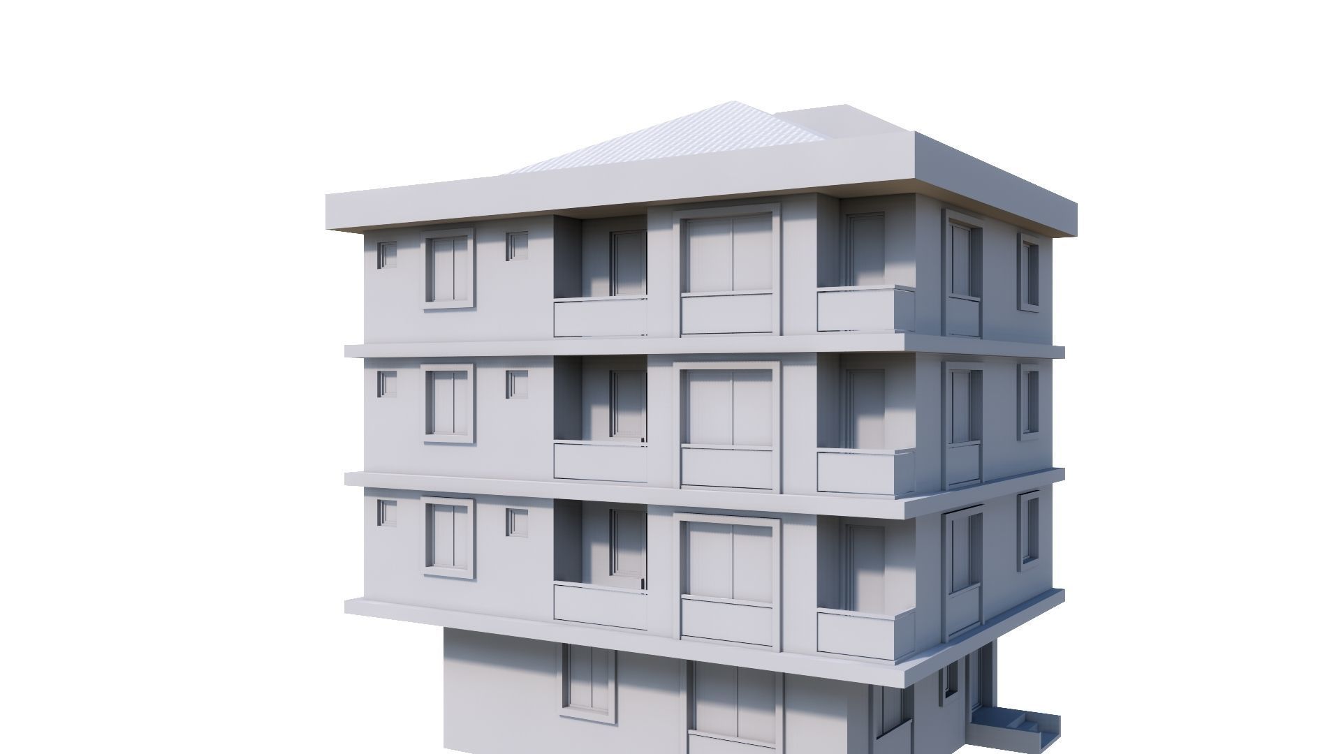 HOUSE 23 Low-poly 3D model_44
