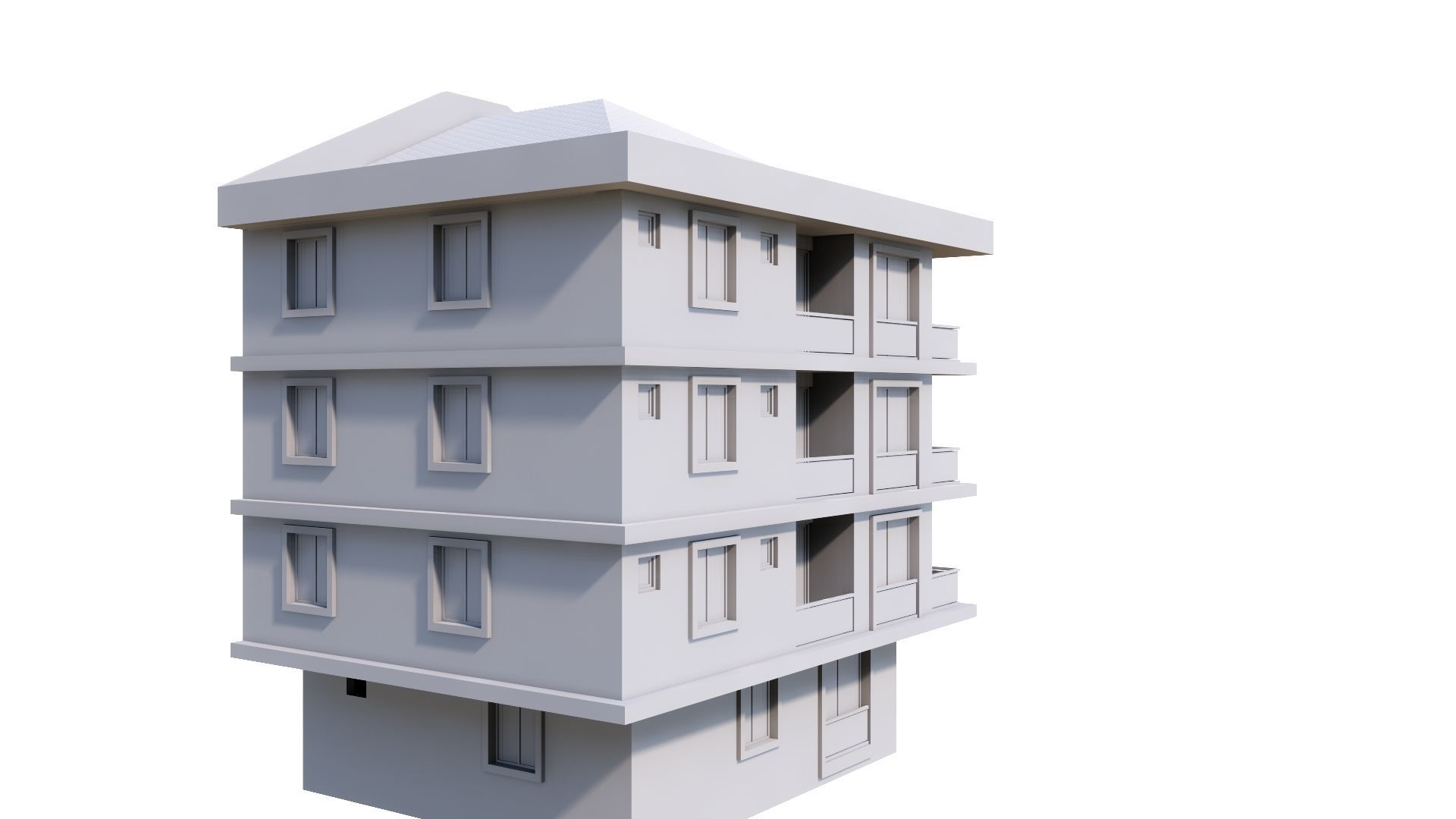 HOUSE 23 Low-poly 3D model_47