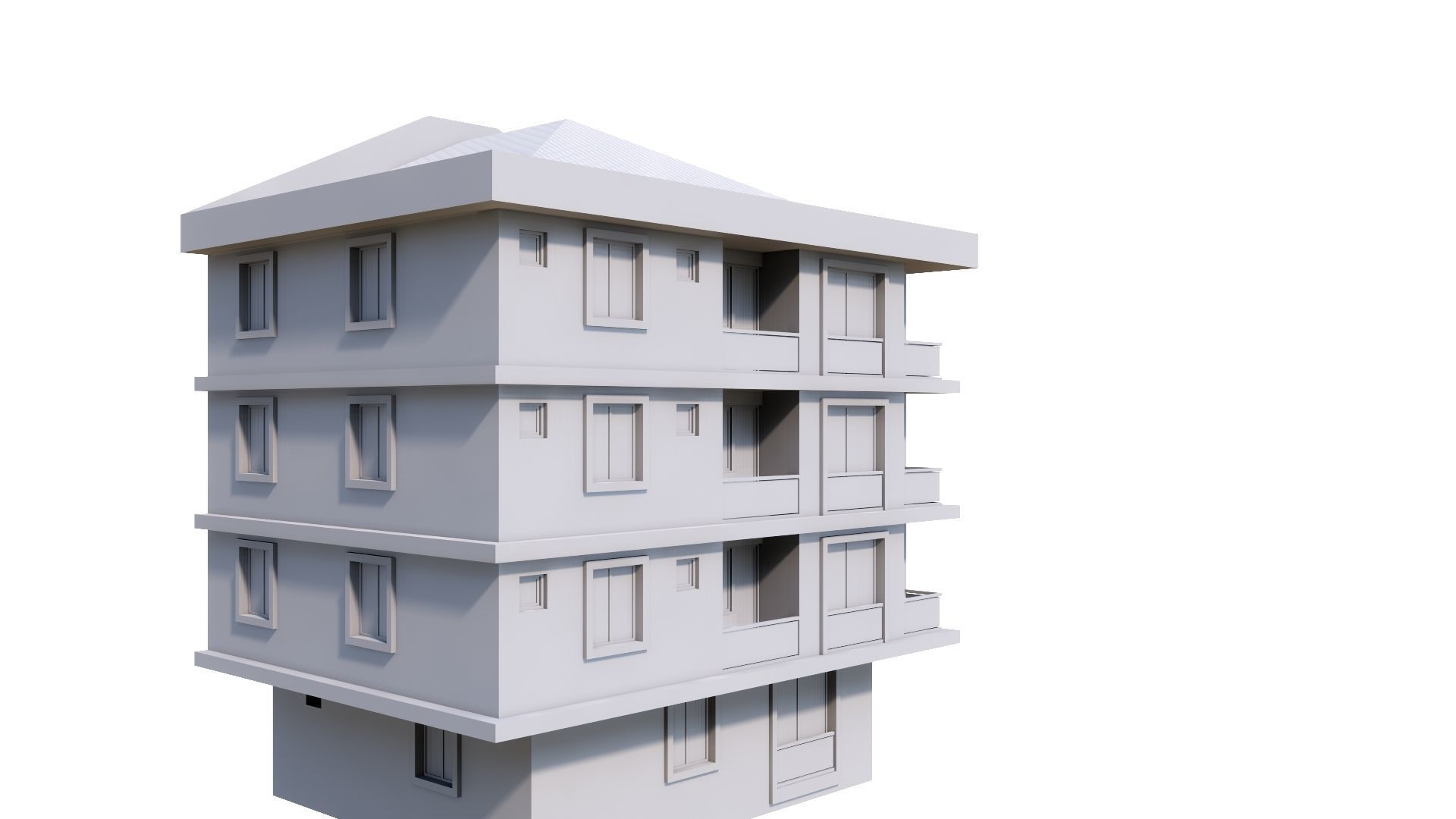HOUSE 23 Low-poly 3D model_48